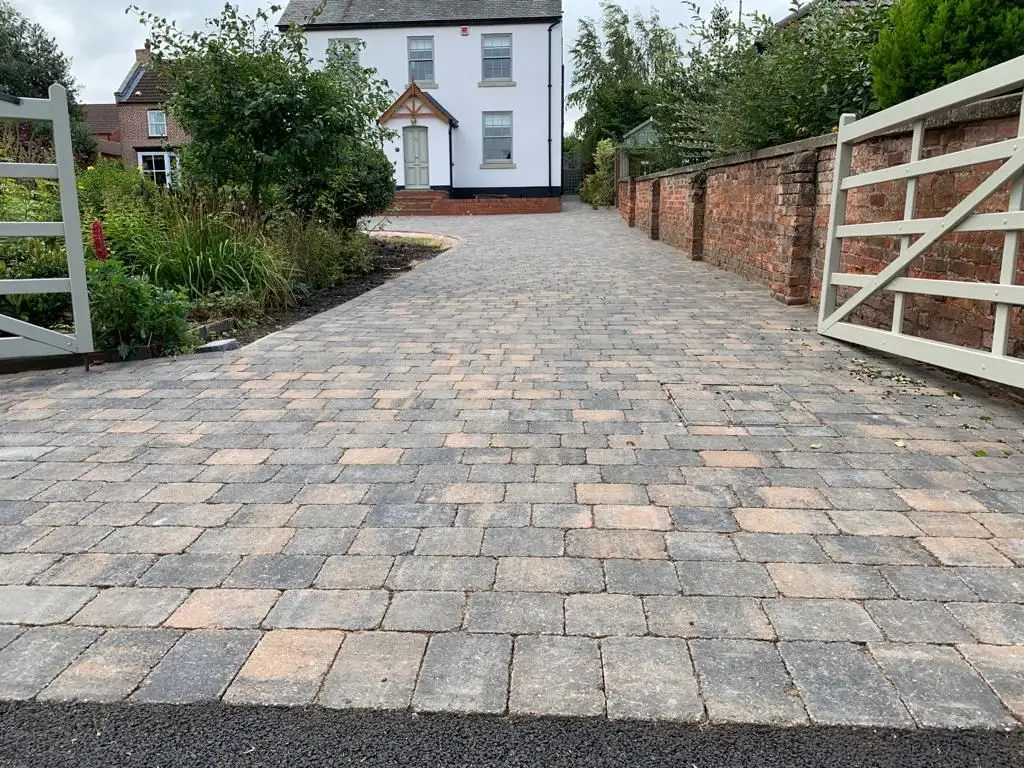 Block paving driveway installed by Marshall Driveways Ltd in Cannock